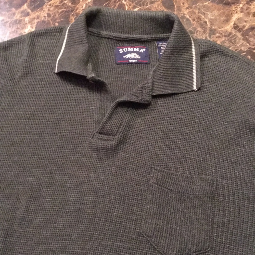 SUMMA Dark Green Polo Shirt -M